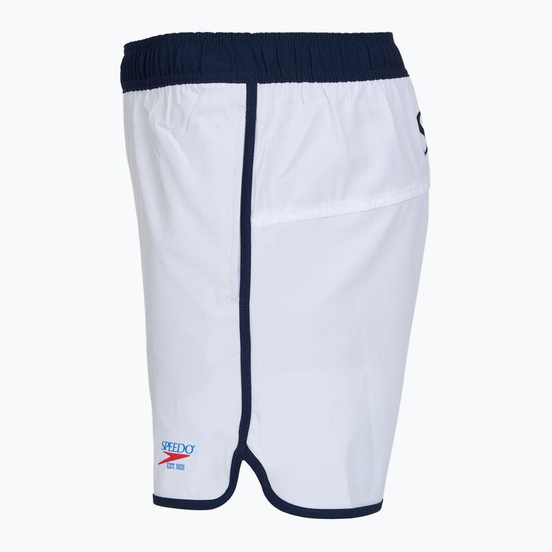 Pánske plavecké šortky Speedo Jetstream Retro Logo Volley 16" biele 3