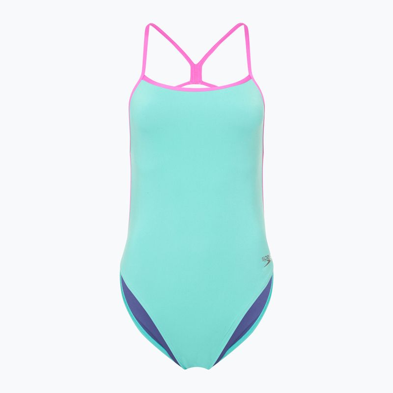 Speedo Solid Vback arctic glass dámske jednodielne plavky