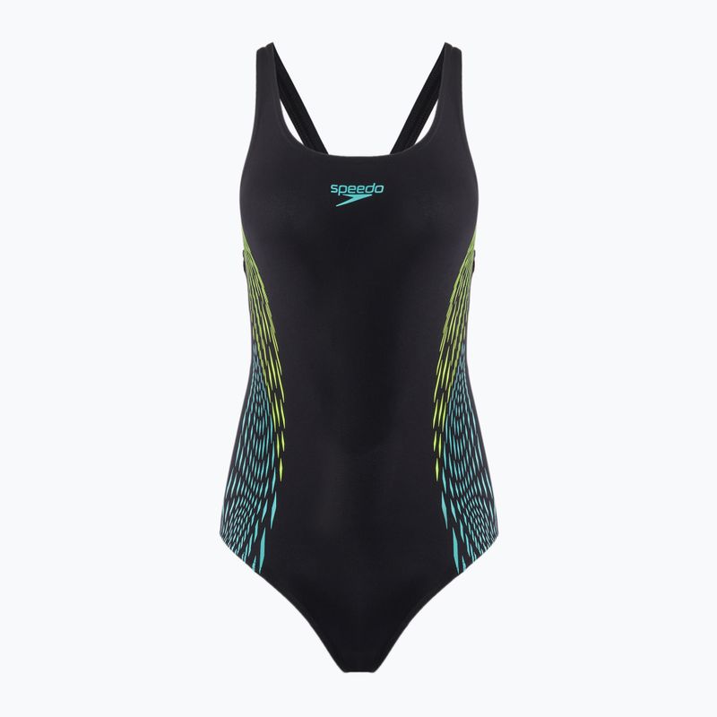 Jednodielne plavky Speedo Placement Muscleback hyper yellow
