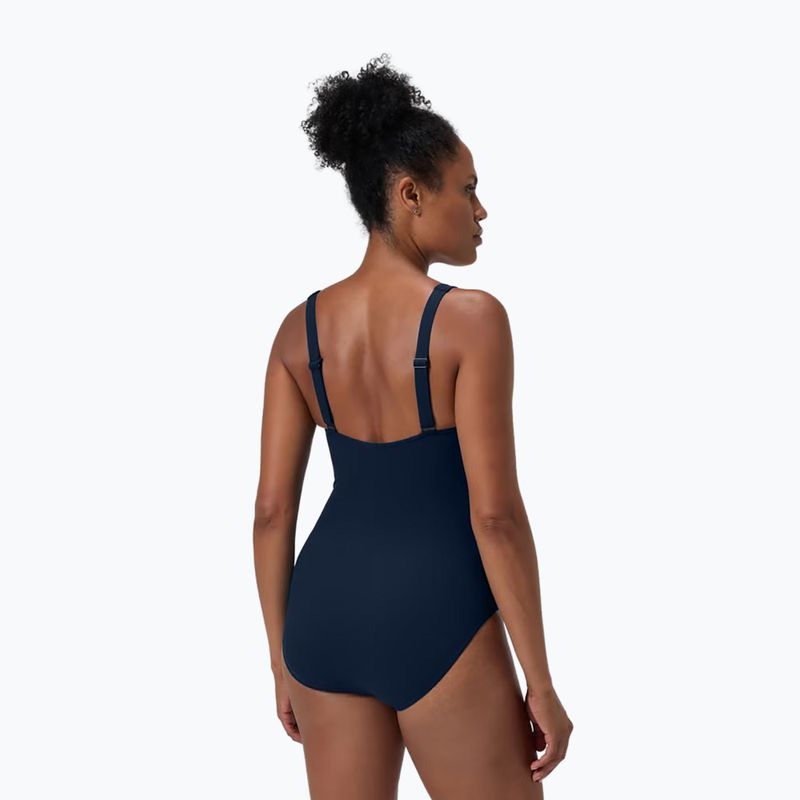 Dámske jednodielne plavky Speedo Shaping Printed LunaElustre One pieces true navy/berry 3