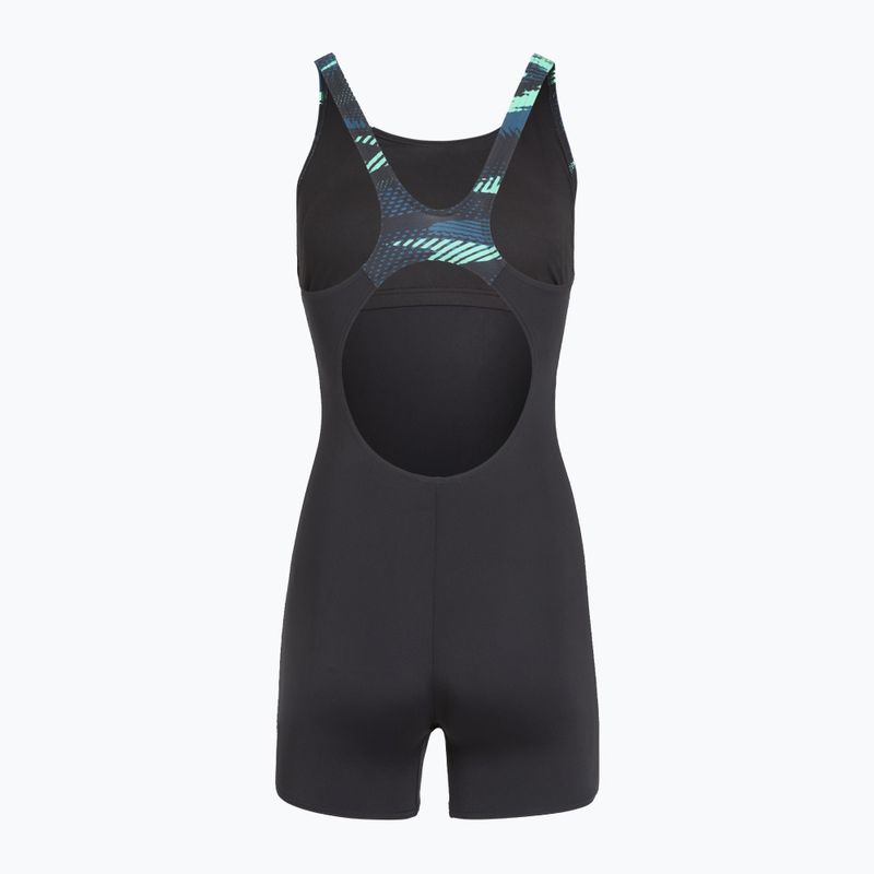 Dámske jednodielne plavky Speedo HyperBoom Splice Legsuit dark teal 2