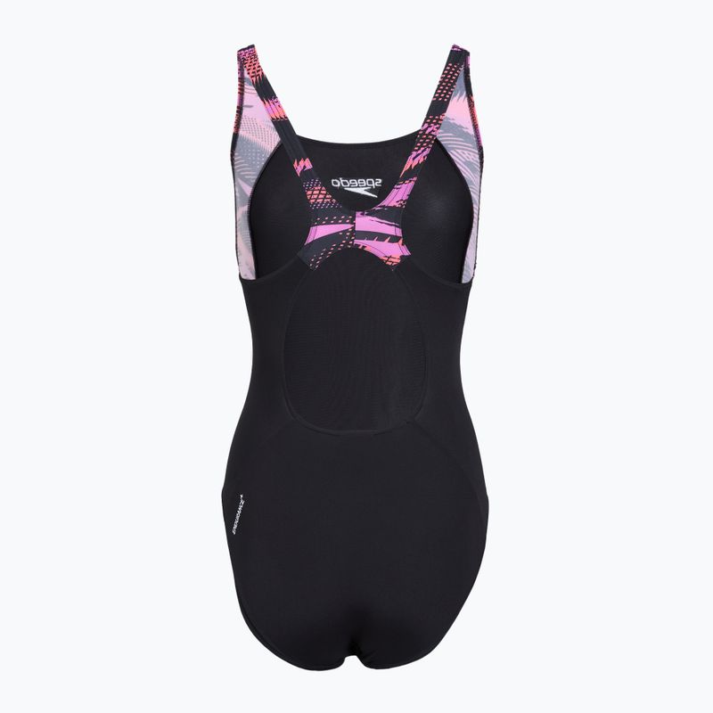 Dámske jednodielne plavky Speedo HyperBoom Splice Muscleback neon violet 2