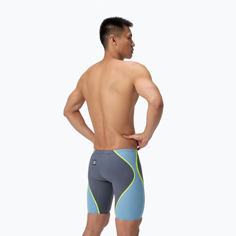 Pánske plavky Speedo Fastskin LZR Intent 2.0 Jammer grey lead/acadia blue/hyper yellow 3