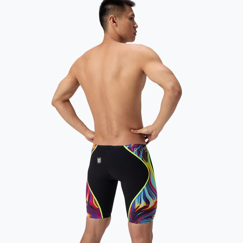 Pánske plavecké jammery Speedo Fastskin LZR Intent 2.0 Jammer black/molten blur/hyper yellow 3