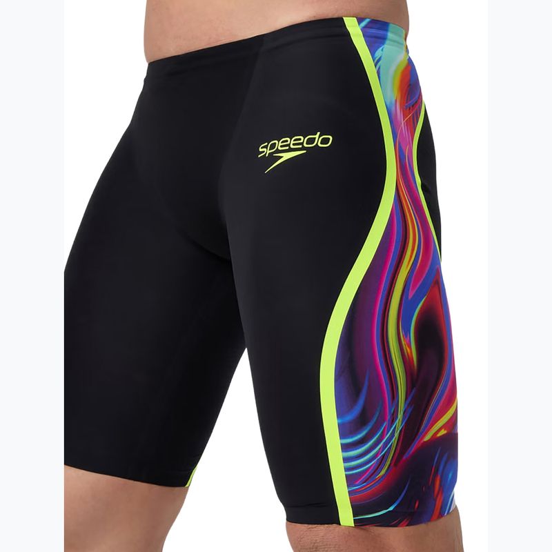 Pánske plavecké jammery Speedo Fastskin LZR Intent 2.0 Jammer black/molten blur/hyper yellow 5