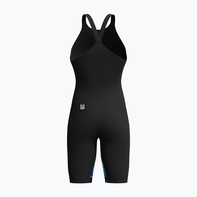 Dámske jednodielne plavky Speedo Fastskin LZR Pure Valor 2.0 Closedback Kneeskin black/molten blur 2