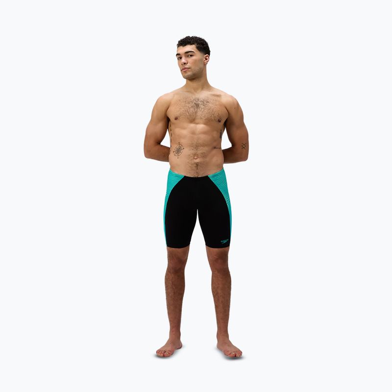 Pánske plavky Speedo Endurance+ MAX Splice Jammer black/turquoise gem 2