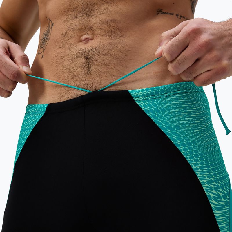 Pánske plavky Speedo Endurance+ MAX Splice Jammer black/turquoise gem 5