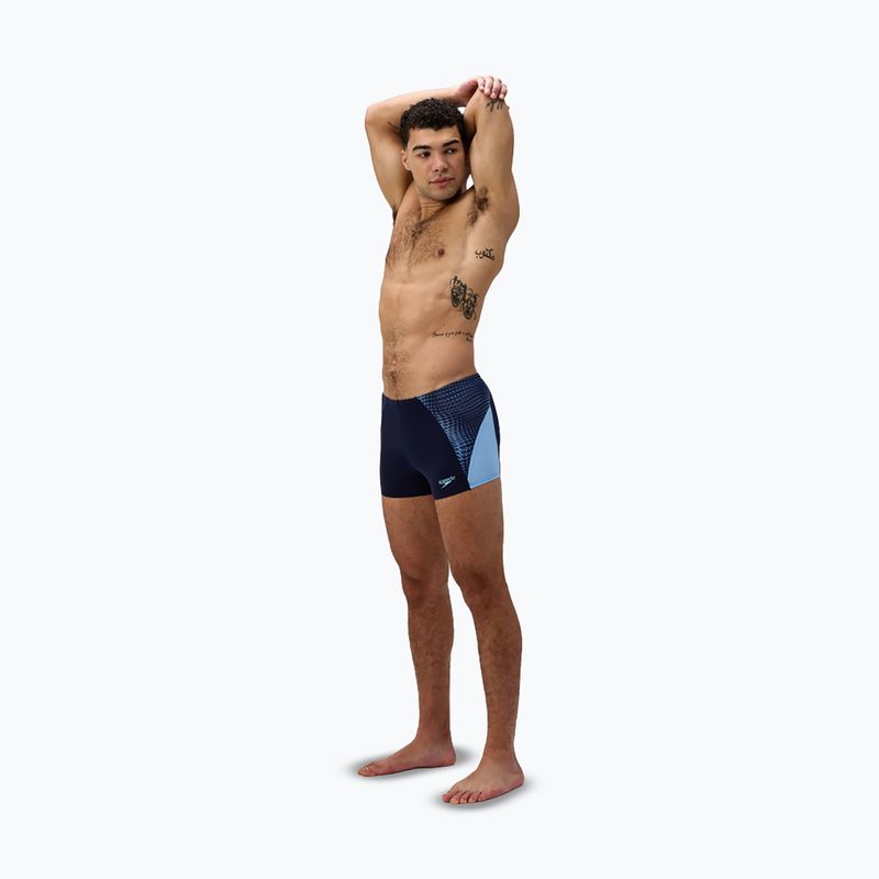Pánske plavky boxerky Speedo Endurance+ MAX Splice Aquashort navy/sugar blue 2
