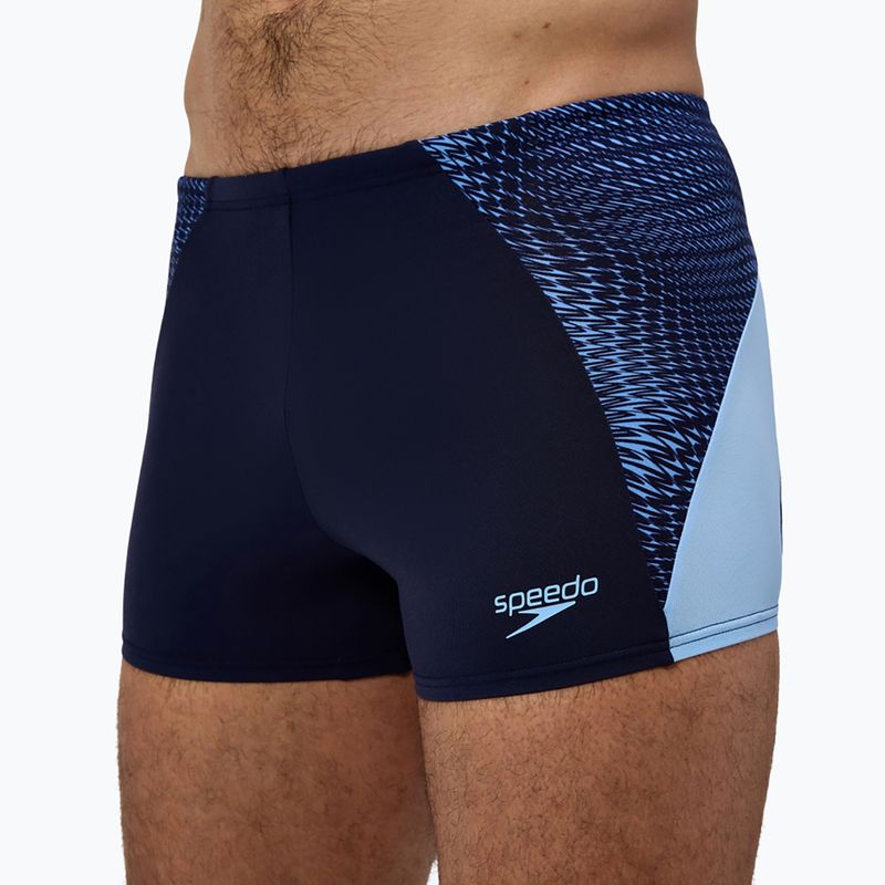 Pánske plavky boxerky Speedo Endurance+ MAX Splice Aquashort navy/sugar blue 5