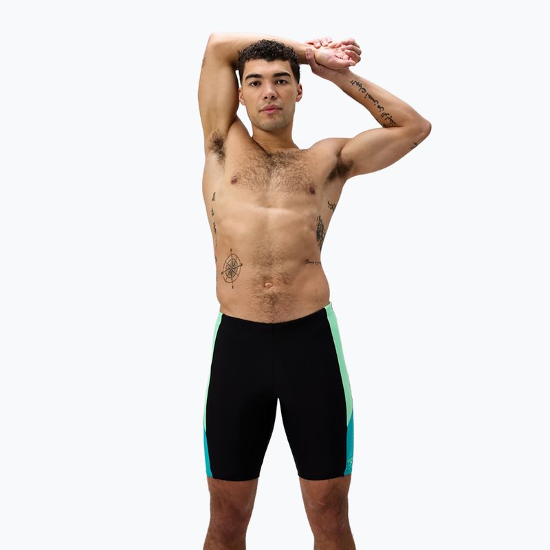 Pánske plavky Speedo Dive Jammer black/turquoise gem