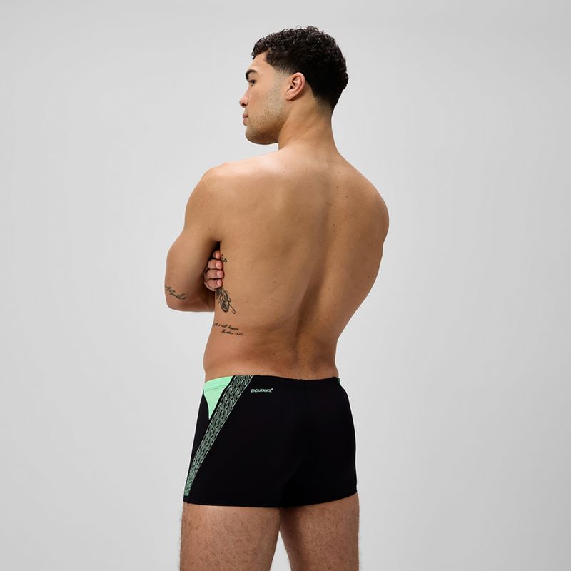 Pánske plavky boxerky Speedo Hyper Boom Splice black/alfalfa green 3