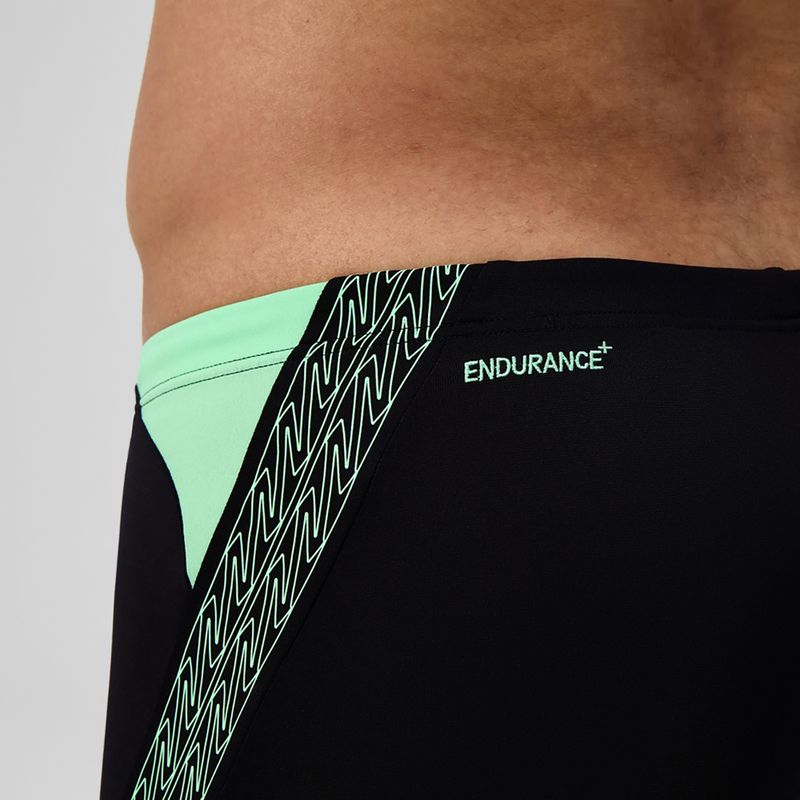 Pánske plavky boxerky Speedo Hyper Boom Splice black/alfalfa green 7