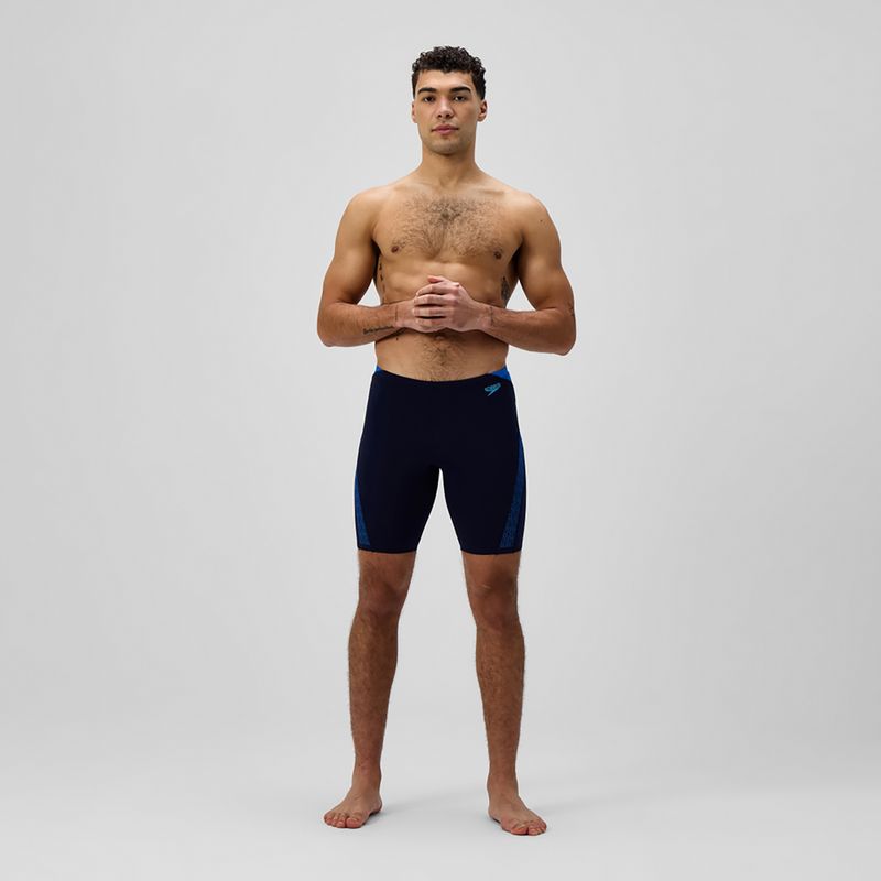 Pánske plavky Speedo Hyper Boom Splice peacoat/lagoon blue 2