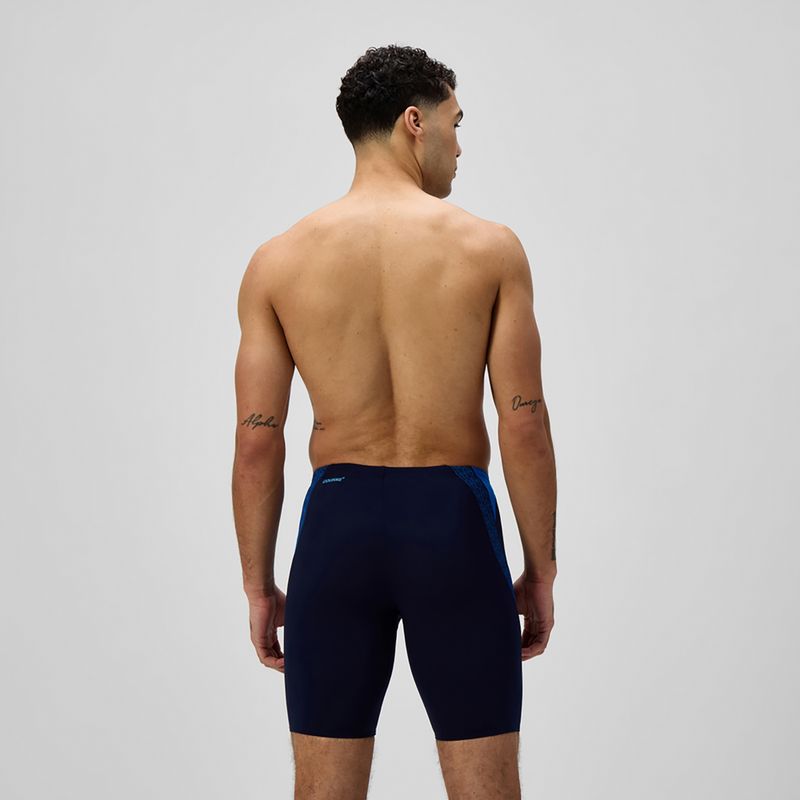 Pánske plavky Speedo Hyper Boom Splice grey lead/neon coral 3