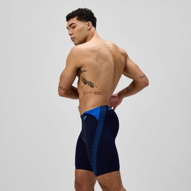 Pánske plavky Speedo Hyper Boom Splice grey lead/neon coral 4