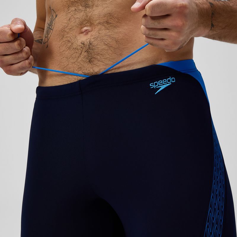 Pánske plavky Speedo Hyper Boom Splice grey lead/neon coral 6
