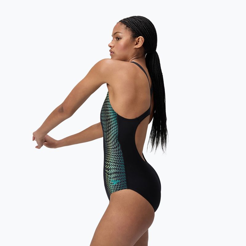 Dámske jednodielne plavky Speedo Digital Printed Medalist turquoise gem 4
