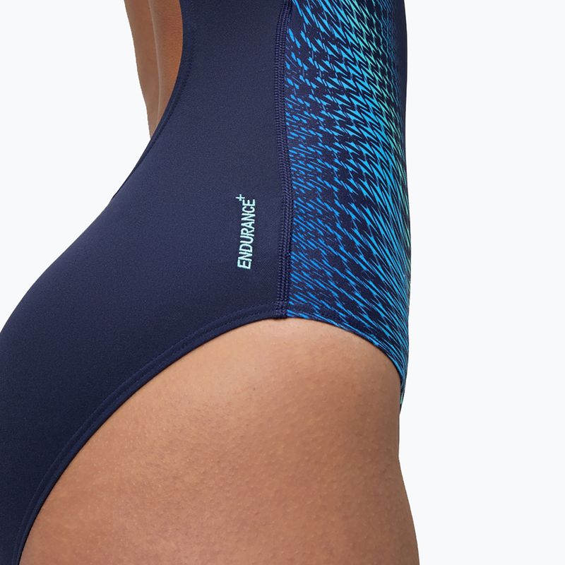 Dámske jednodielne plavky Speedo Digital Printed Medalist lagoon blue 7