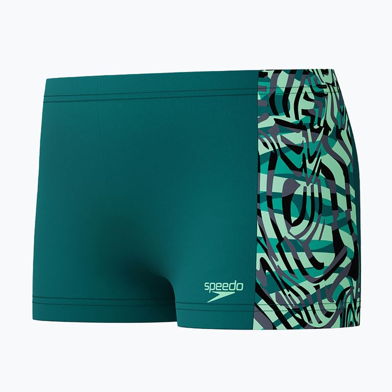 Detské plavecké boxerky Speedo Digital Panel Aquashort deep emerald 3