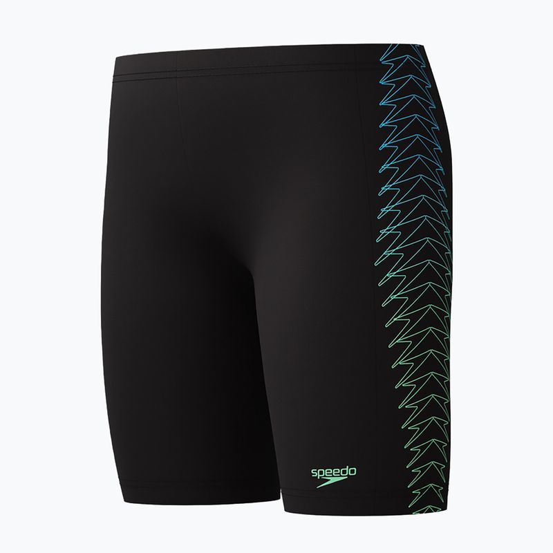 Detské plavecké jammery Speedo Plastisol Placement Jammer black/alfalfa green 3
