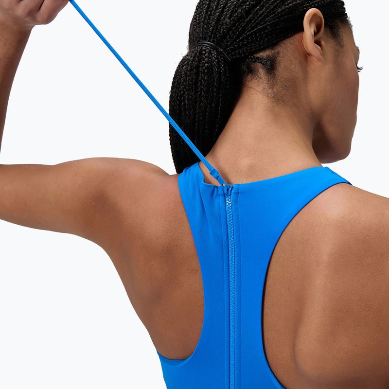 Dámske jednodielne plavky Speedo Racer Zip with Built in Swim Bra lagoon blue 5