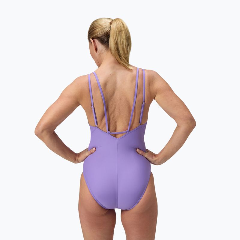 Dámske jednodielne plavky Speedo Shaping Strappy purple mist 3