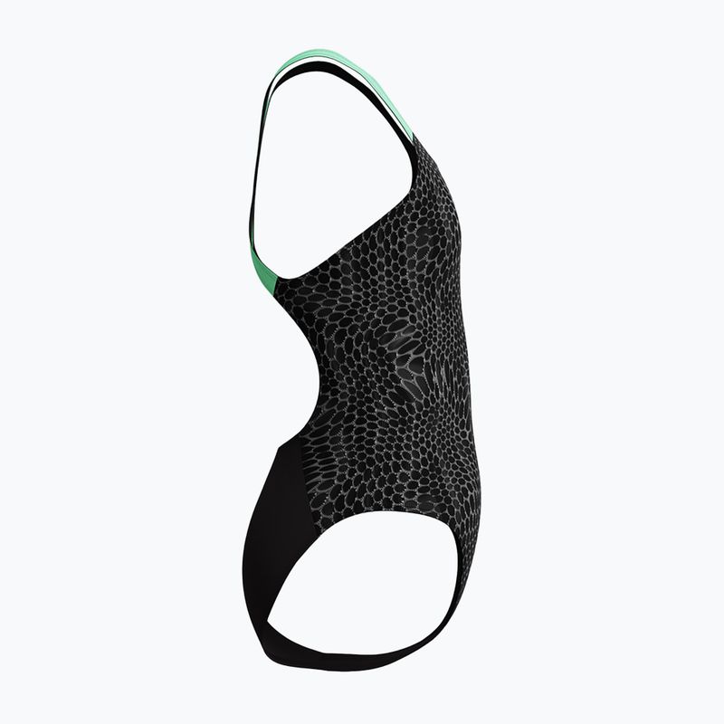 Detské jednodielne plavky Speedo Allover Pwerbackback black/alfalfa green 4