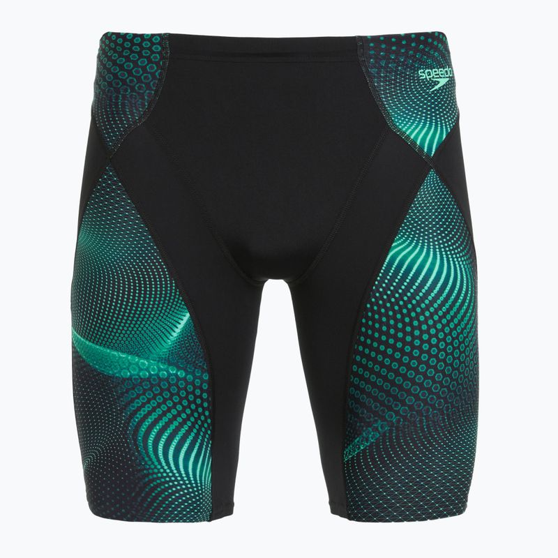 Pánske plavky Speedo Endurance+ Max Compression Jammer black/turquoise gem