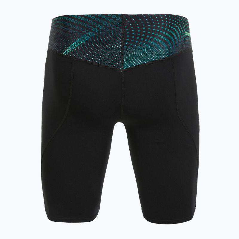Pánske plavky Speedo Endurance+ Max Compression Jammer black/turquoise gem 2