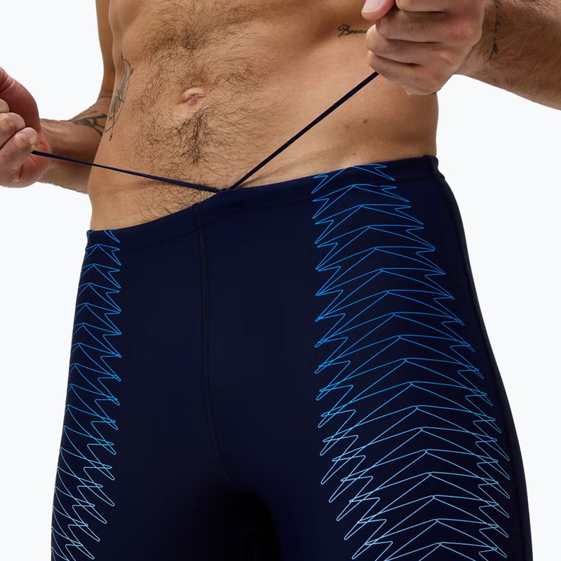 Pánske plavecké jammery Speedo Duo Logo Print Mid Jammer navy/sugar blue 5