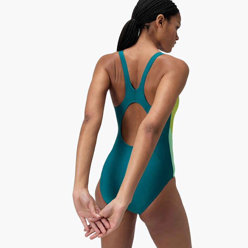 Dámske jednodielne plavky Speedo Colourblock 2.0 deep emerald 3
