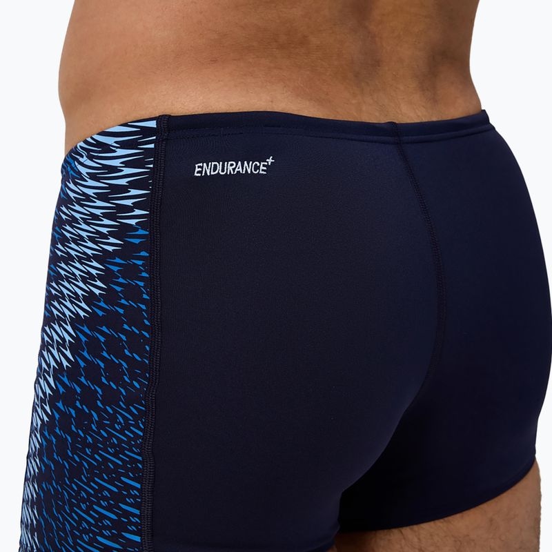 Pánske plavky boxerky Speedo Endurance+ Tech Panel Aquashort navy/sugar blue 7