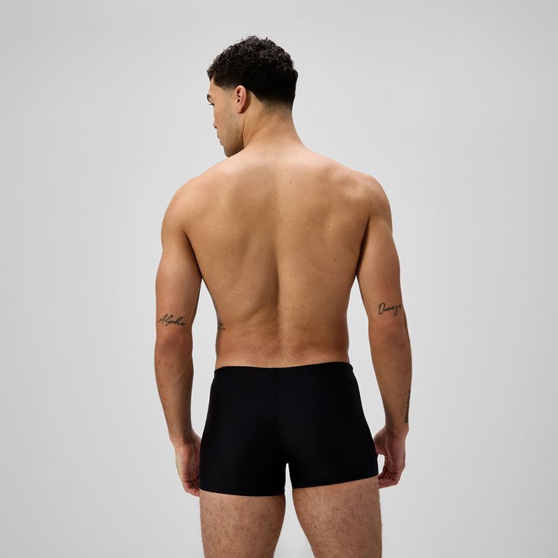 Pánske plavky boxerky Speedo Medley Logo Aquashort black/alfalfa green 3