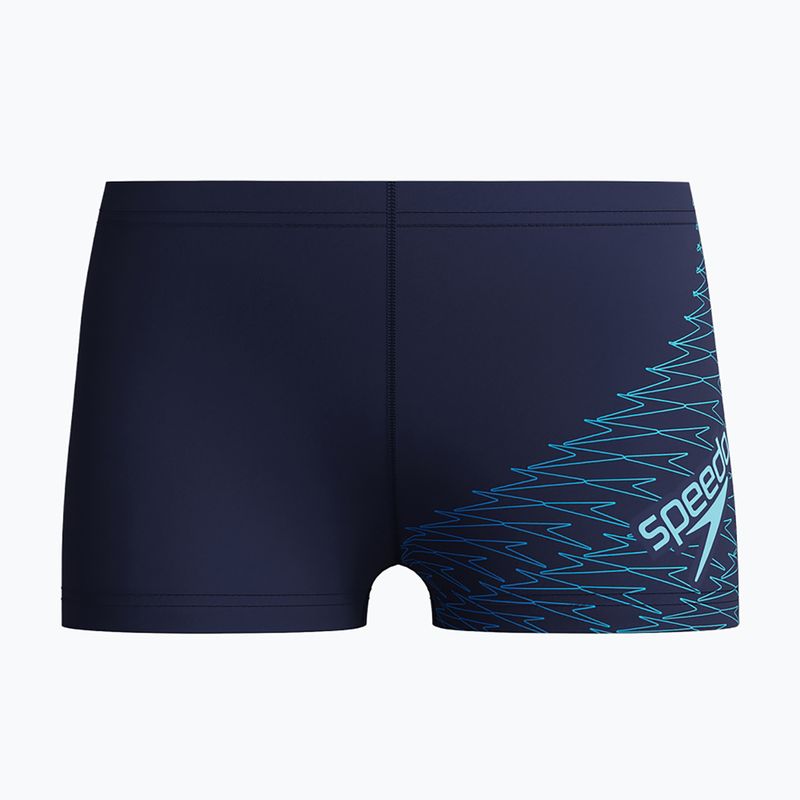 Detské plavecké boxerky Speedo Medley Logo Aquashort peacoat/sugar blue