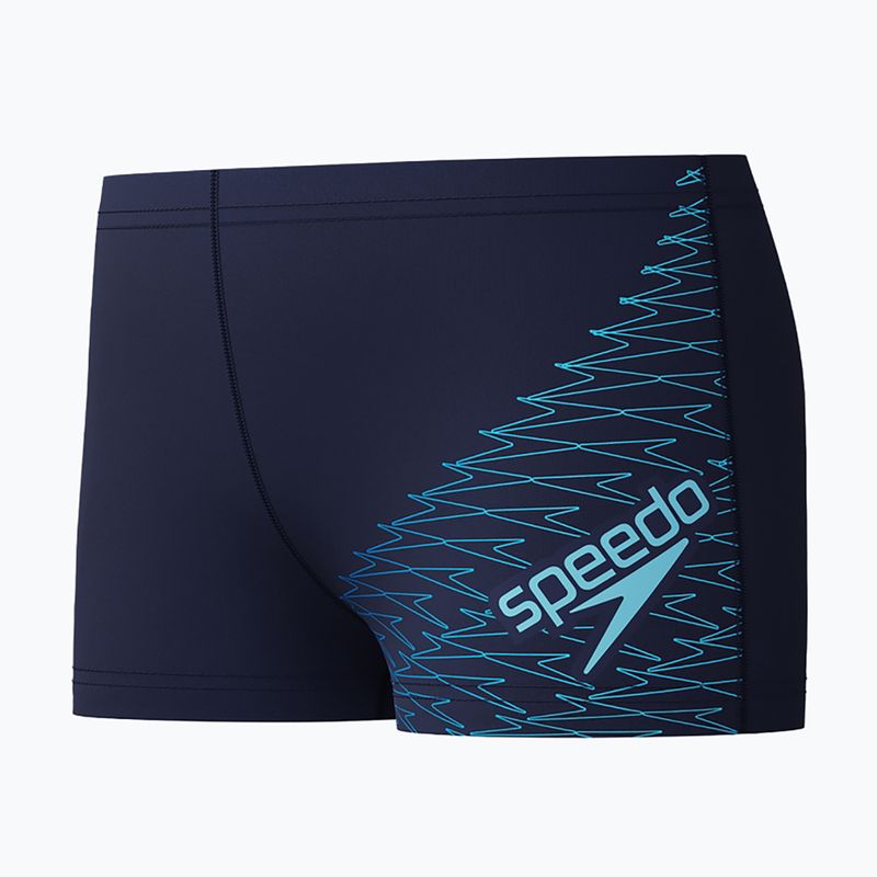 Detské plavecké boxerky Speedo Medley Logo Aquashort peacoat/sugar blue 3
