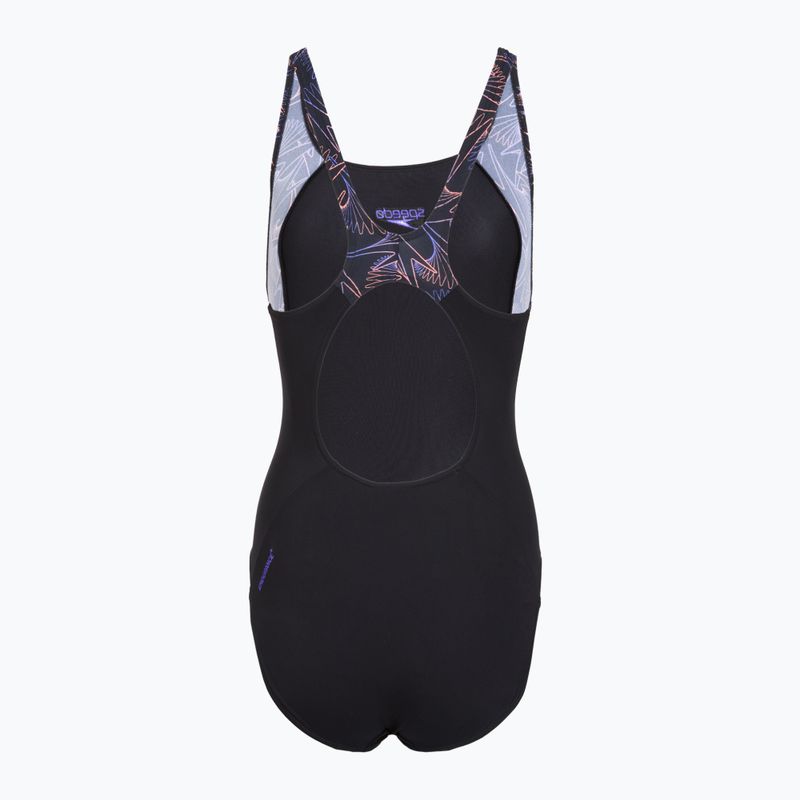Dámske jednodielne plavky Speedo HyperBoom Splice Muscleback bright peach 2