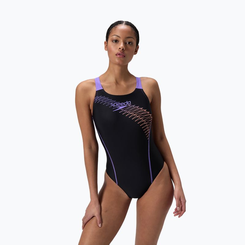 Jednodielne plavky Speedo Medley Logo Medalist bright peach