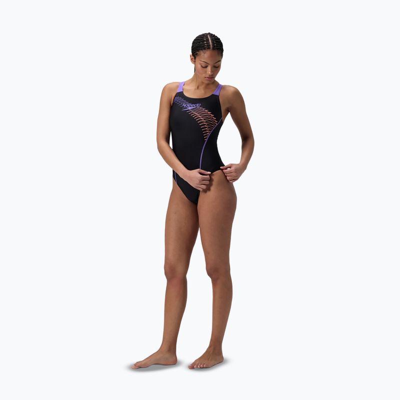 Jednodielne plavky Speedo Medley Logo Medalist bright peach 2