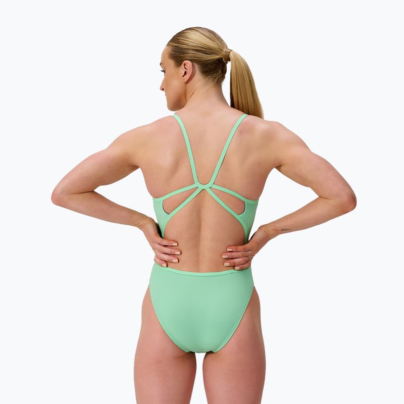 Dámske jednodielne plavky Speedo FL Solid Web Back alfalfa green 2