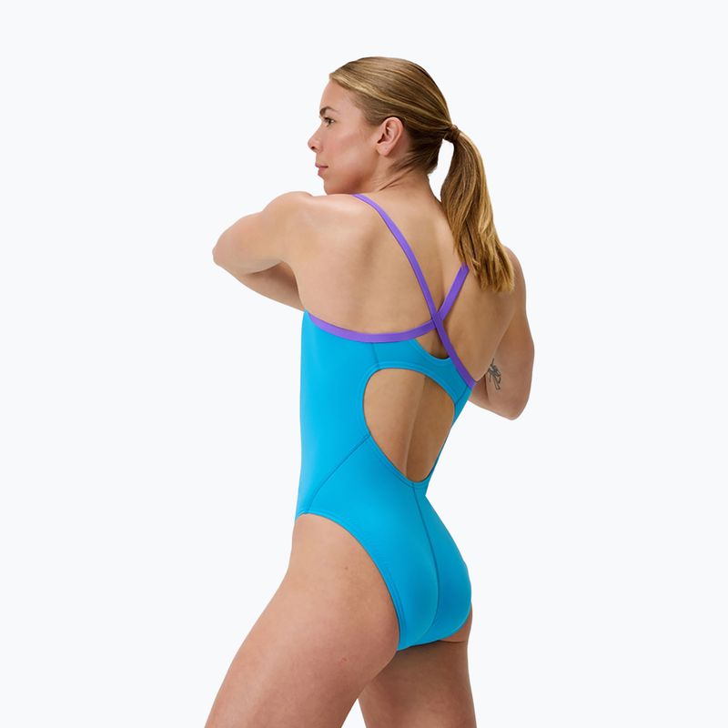 Dámske jednodielne plavky Speedo FL Solid Flyback 2.0 picton blue/indigo glow 3