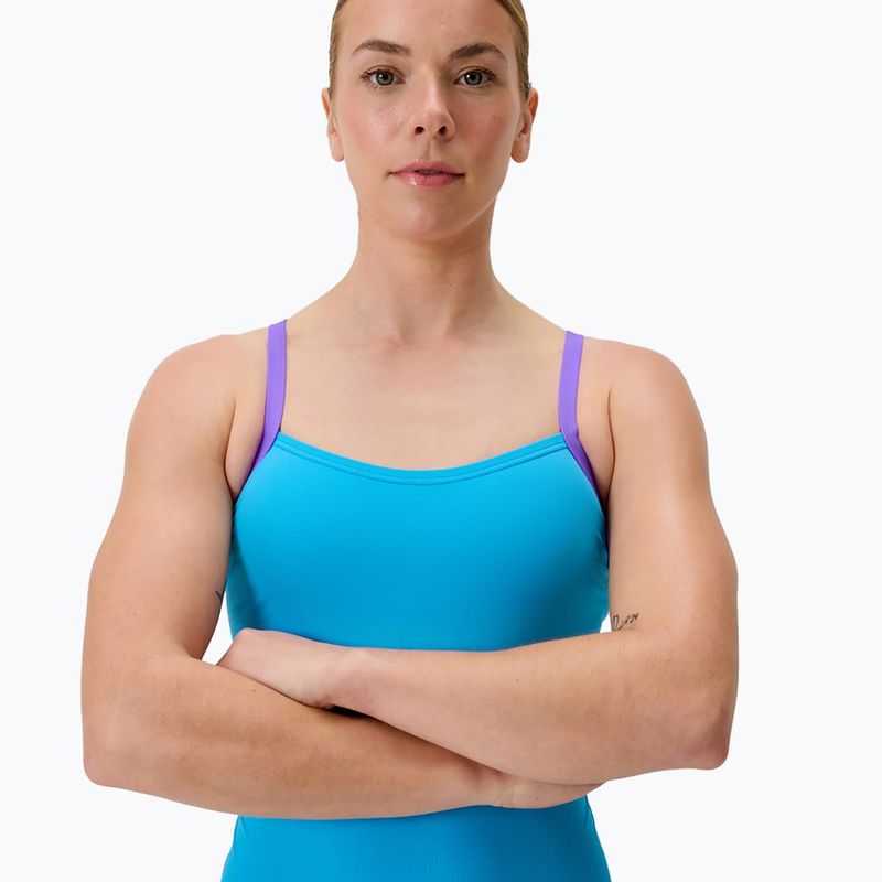 Dámske jednodielne plavky Speedo FL Solid Flyback 2.0 picton blue/indigo glow 4