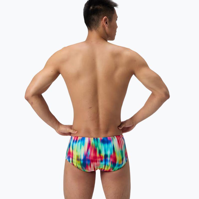 Pánske plavecké boxerky Speedo Printed 13.5 cm Brief prismatic paradise/ruby 3