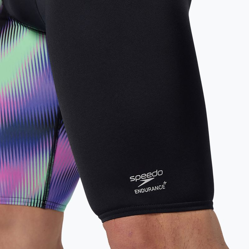 Pánske  plavky jammery Speedo ML One-Leg Printed blurry glass/black 6