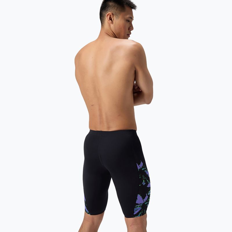 Pánske  plavky jammery Speedo ML Printed Side Spliced gloral glitch/black 3