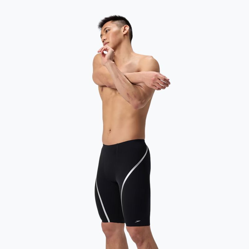 Pánske plavky jammer Speedo Movement Jammer black/silver 4
