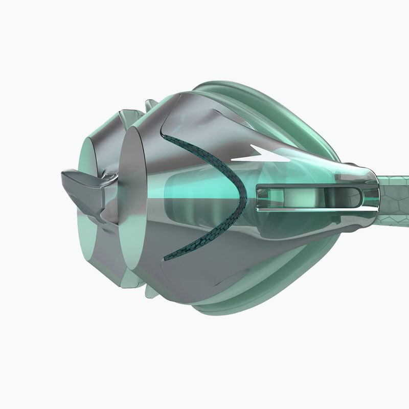 Plavecké okuliare Speedo Vanquisher 3.0 Mirror Ltd storm green/grey/emerald matte mirror ltd 3