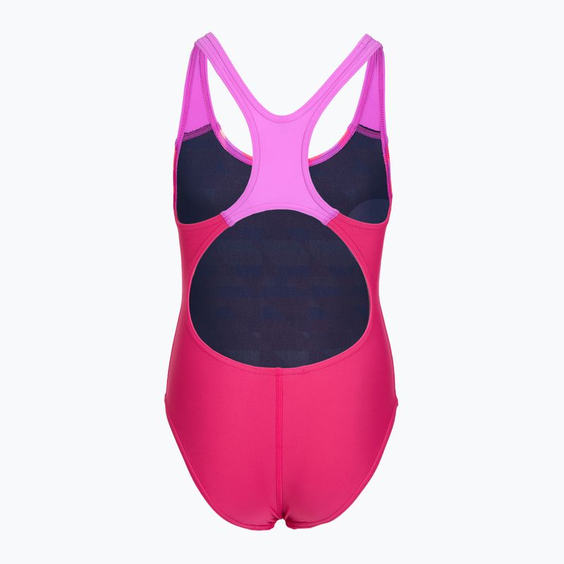 Detské jednodielne plavky Speedo Digital Placement Splashback pink/glassy pink 2