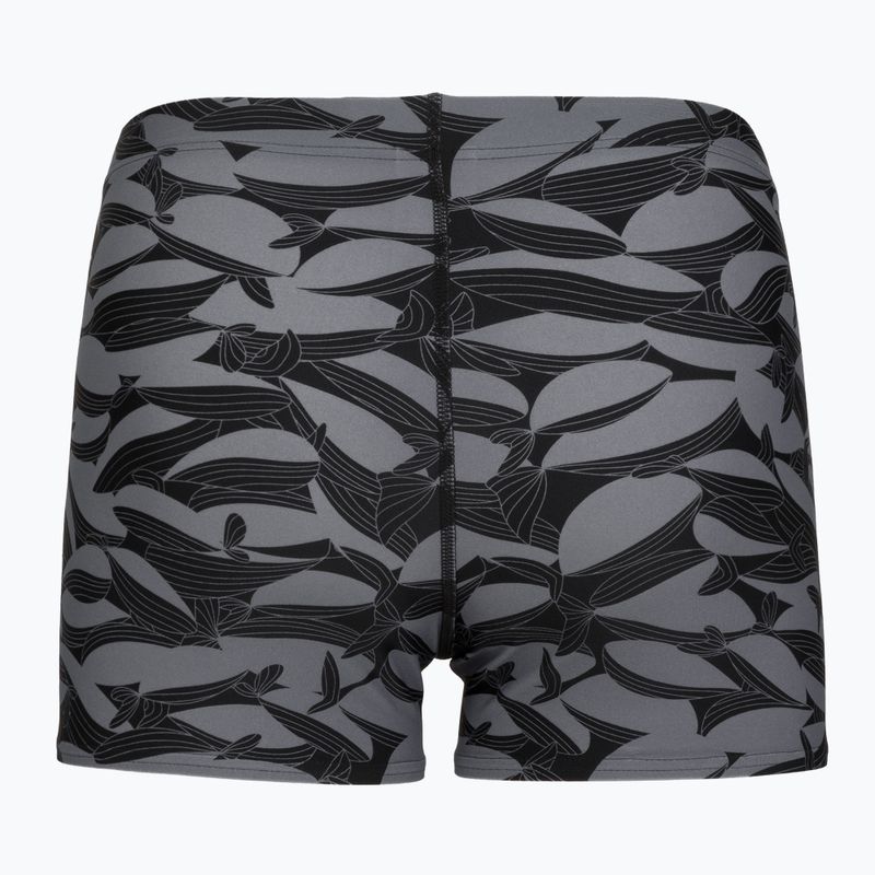 Pánske plavecké boxerky Speedo Print Beachstar Square Leg Anthracite/Coin Grey 6