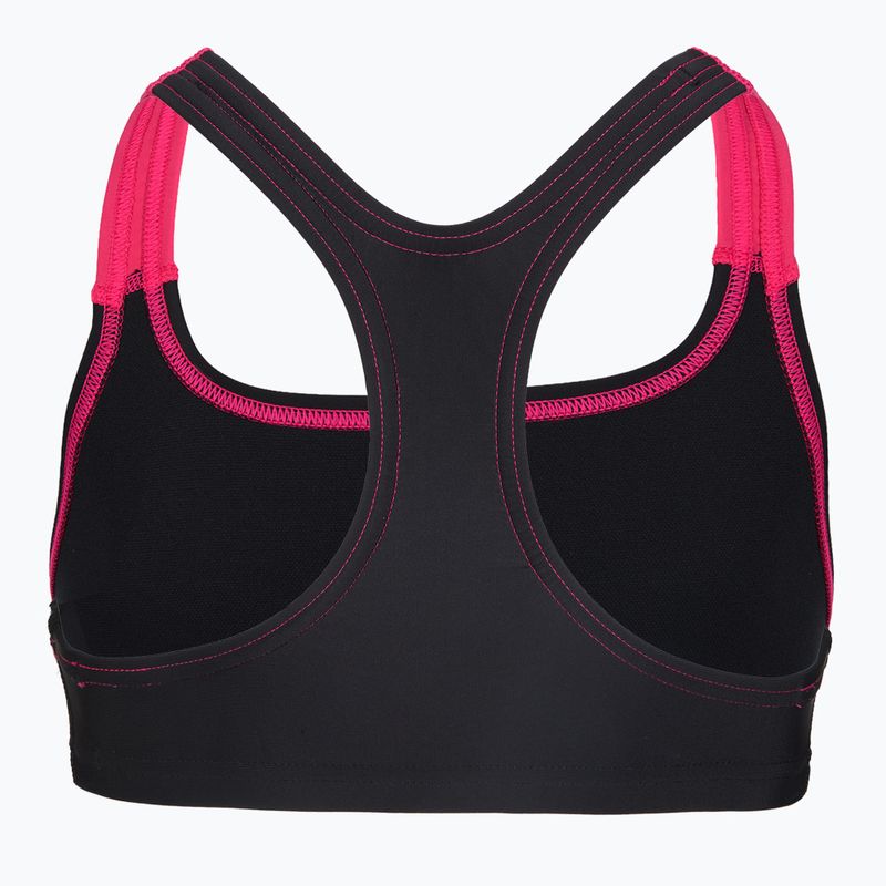 Detské dvojdielne plavky Speedo Medley Logo Racerback 2pc anthracite/pink 4